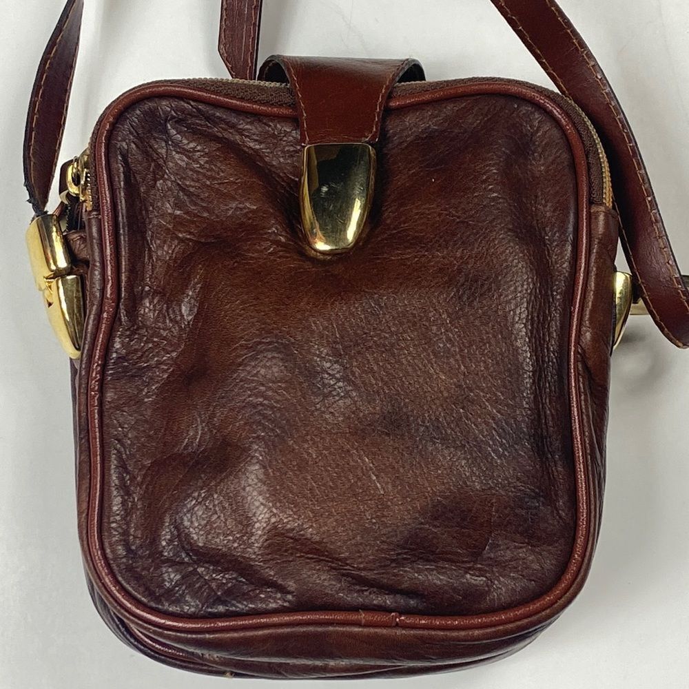 VTG,MADE IN ITALY CROSSBODY LEATHER MINI BAG - Picture 3 of 16
